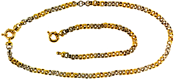 Elegant Rolo-link Necklace and Bracelet