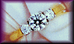 Traditional Three Stone Diamond Engagement Ring